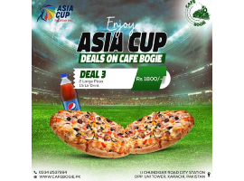 Cafe Bogie Asia Cup Deal 3 For Rs.1800/-